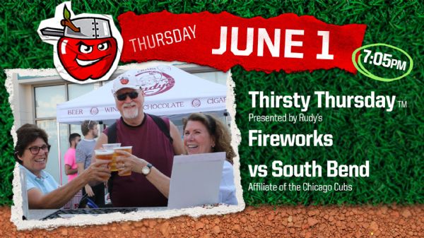 South Bend Cubs | Thursday, June 1, 2023 | 7:05  p.m.