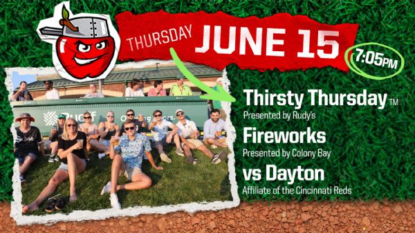 Dayton Dragons | Thursday, June 15, 2023 | 7:05  p.m.