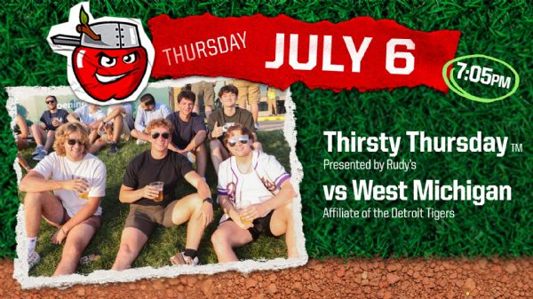 West Michigan Whitecaps | Thursday, July 6, 2023 | 7:05  p.m.