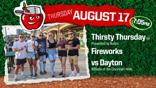 Dayton Dragons | Thursday, August 17, 2023 | 7:05  p.m.