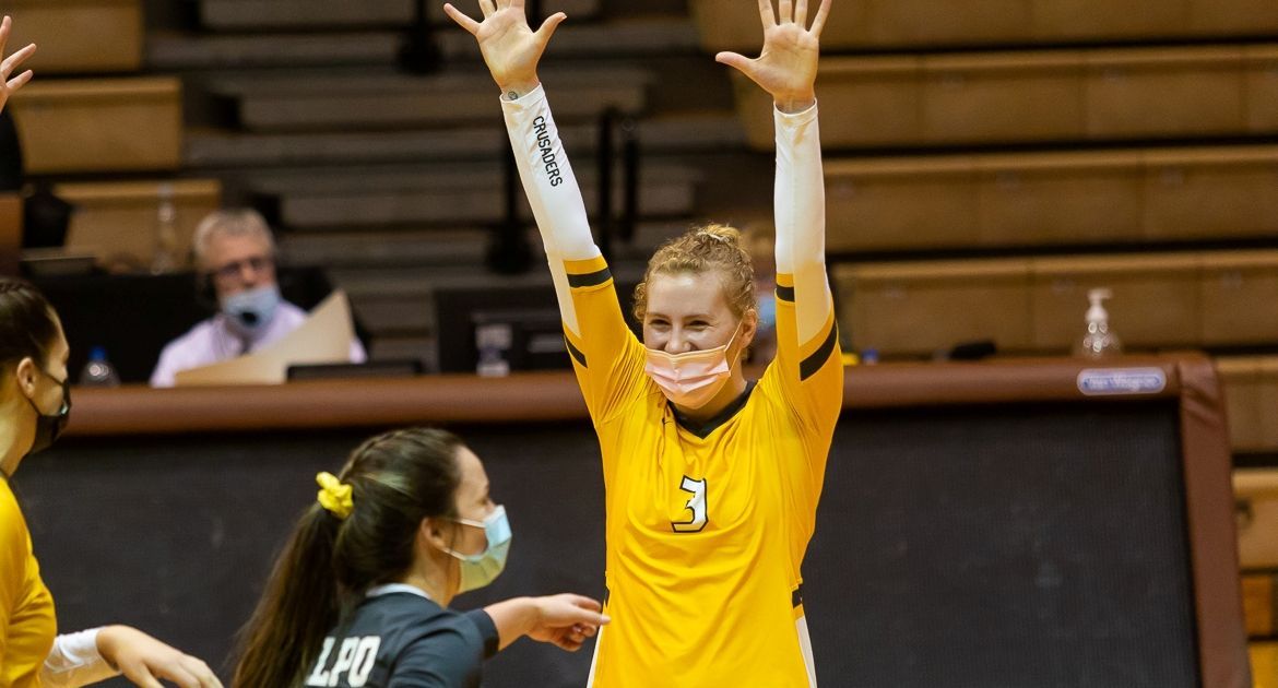 Volleyball Opens Home Slate With Four-Set Win Over Loyola