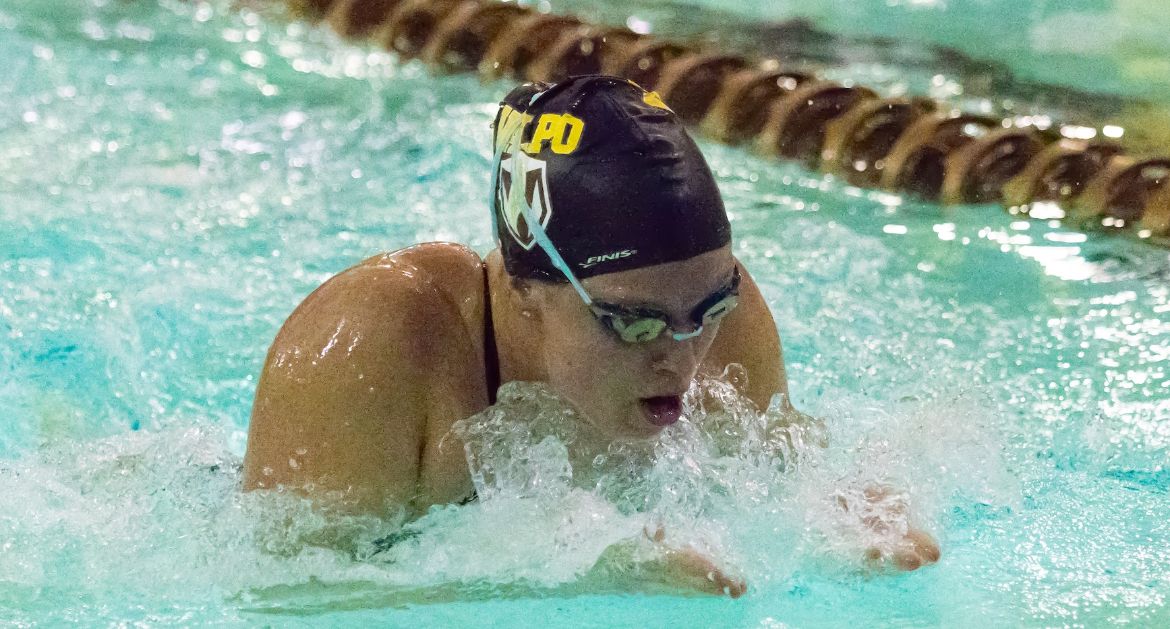 DePover Leads Way For Valpo Women’s Swimming In Final Home Meet