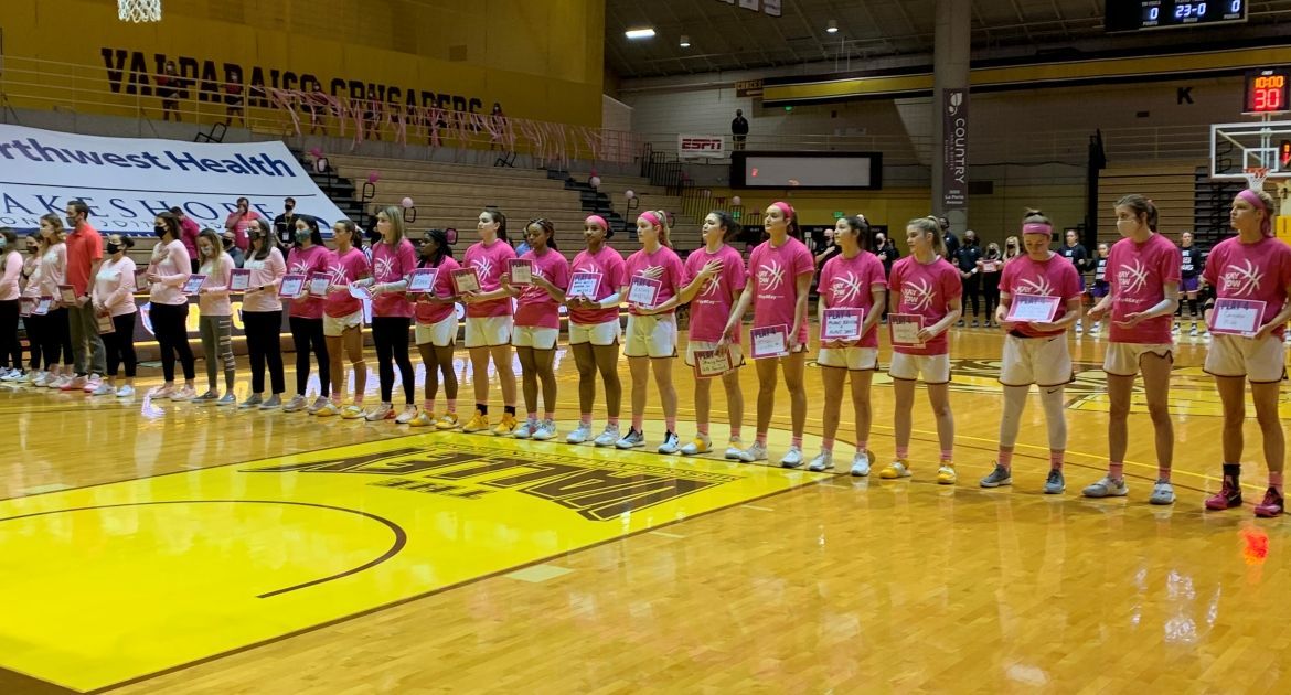 Valpo Invites Female Cancer Survivors to Join in Play4Kay Game Feb. 12