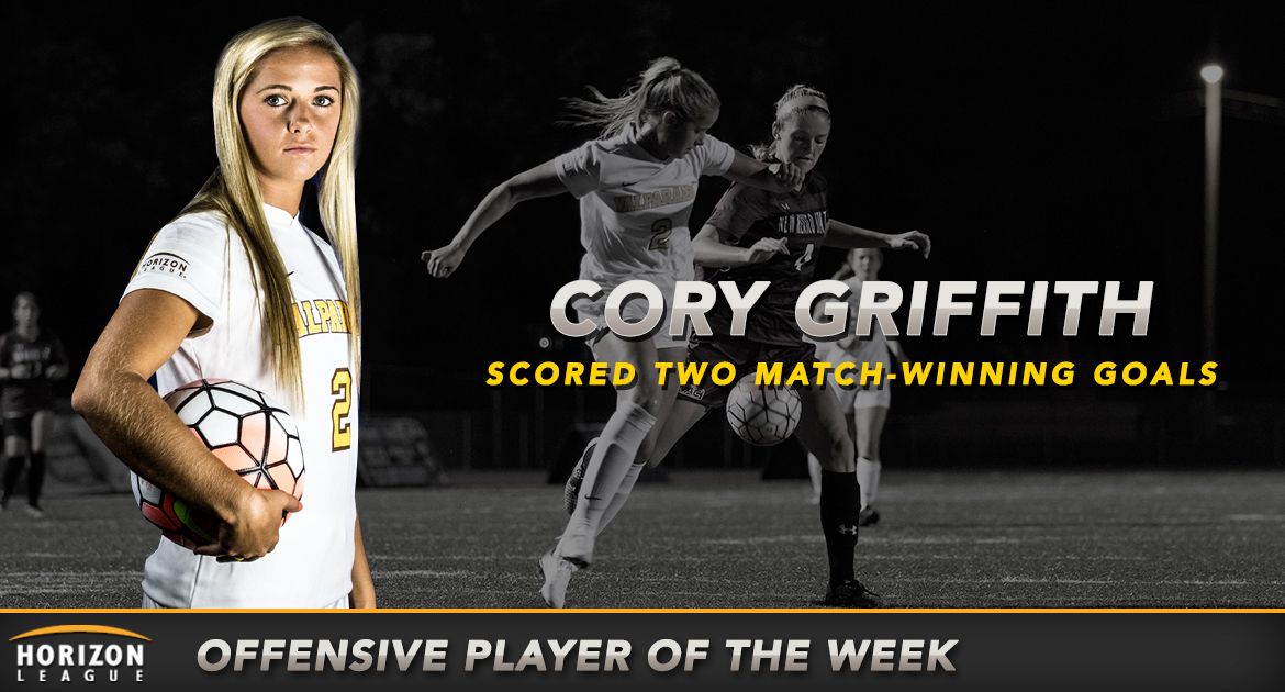 Griffith Named Horizon League Offensive Player of the Week