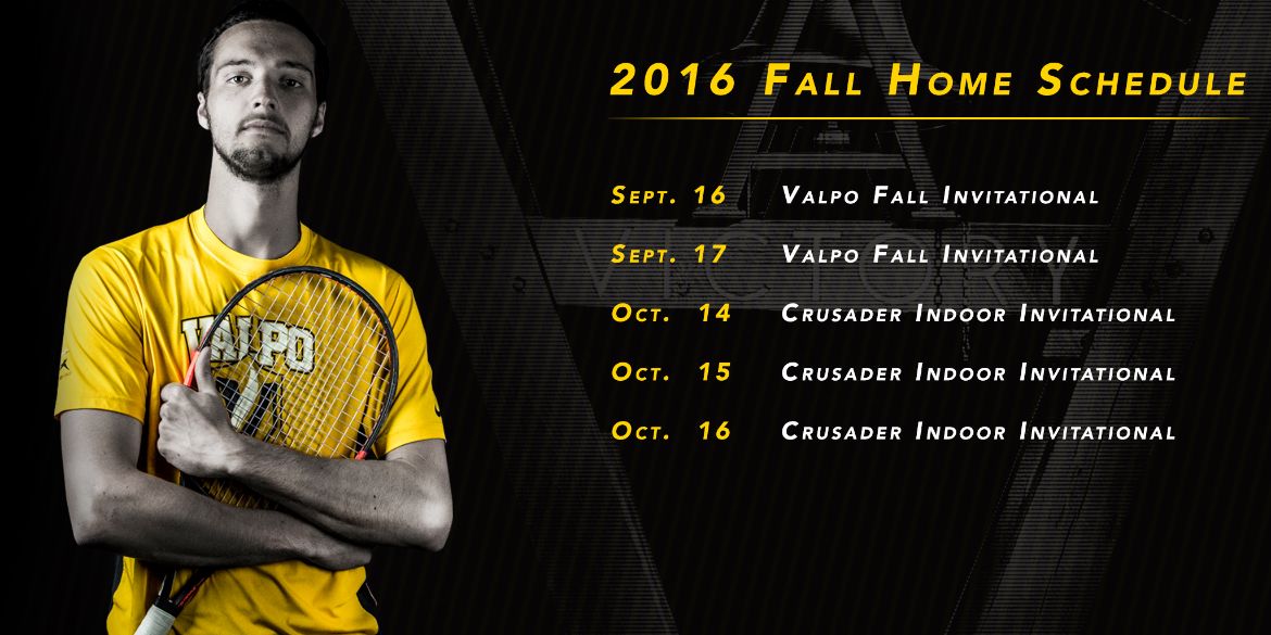 Valpo Men’s Tennis Announces 2016 Fall Schedule
