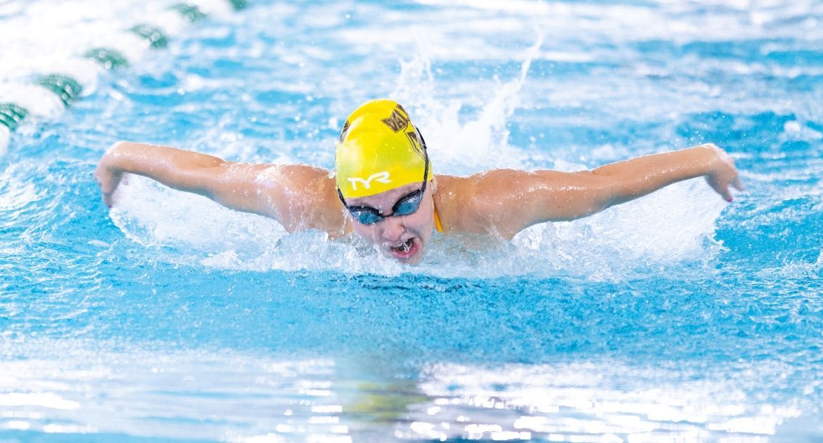 Trio of Swimmers Earn Event Wins in Dual Meet Saturday