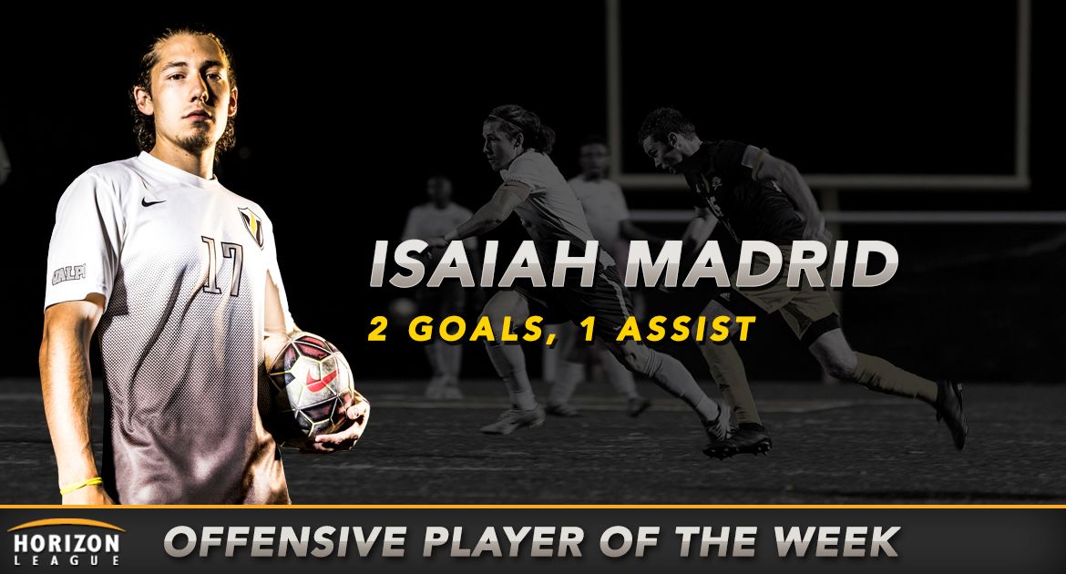 Madrid Receives Horizon League Offensive Player of the Week Honor