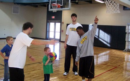 Crusaders Put on Basketball Clinic at Local YMCA