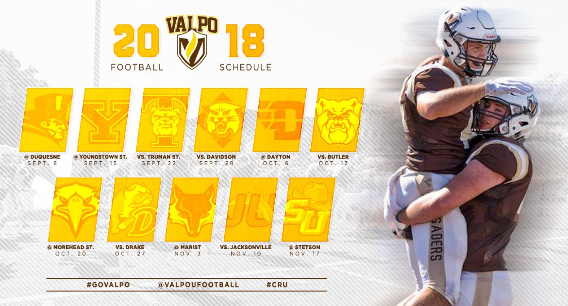 Valpo Reveals 2018 Football Schedule