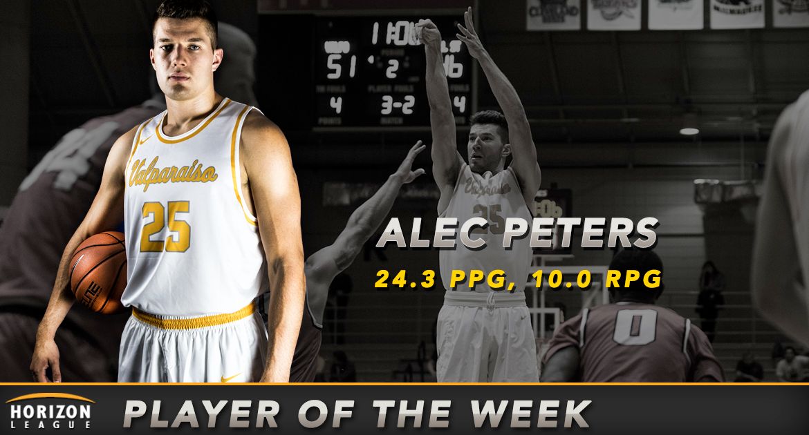 Peters Earns Horizon League Player of the Week Accolade