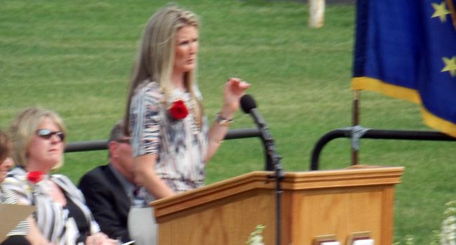 Avery Gives Commencement Speech at Mishawaka H.S.