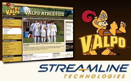Valpo Athletics and Streamline Technologies Partner on Redesigned Crusader Website
