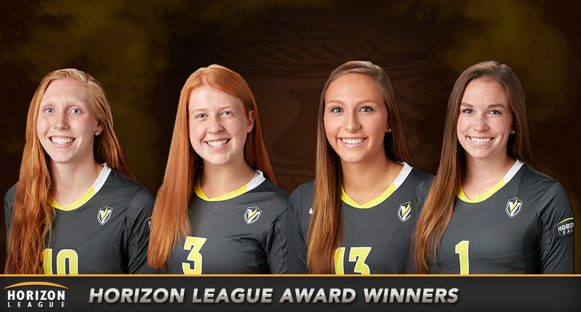Four Volleyball Players Earn Horizon League Honors