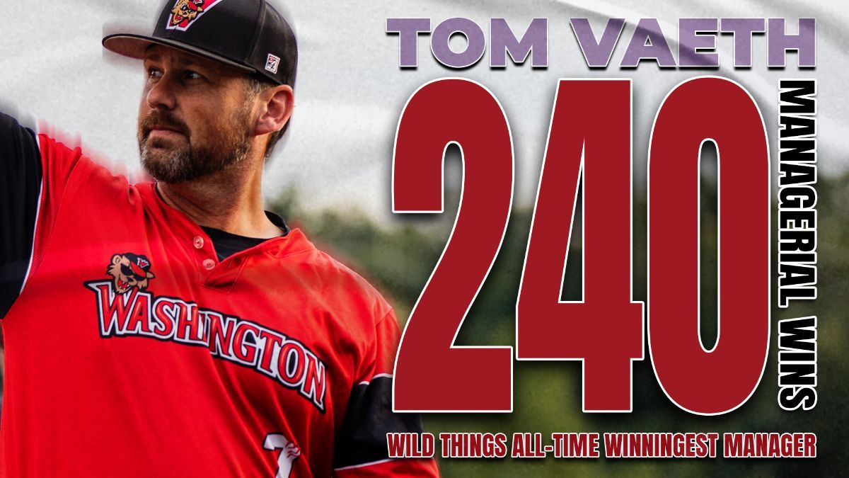 Congrats to Tom Vaeth, the Wild Things New All-Time Winningest Manager