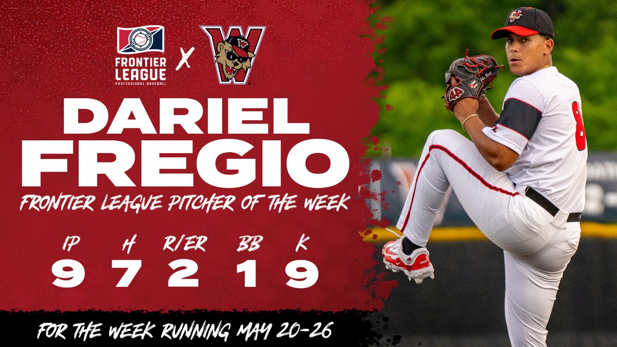 Dariel Fregio Named Frontier League Pitcher of the Week