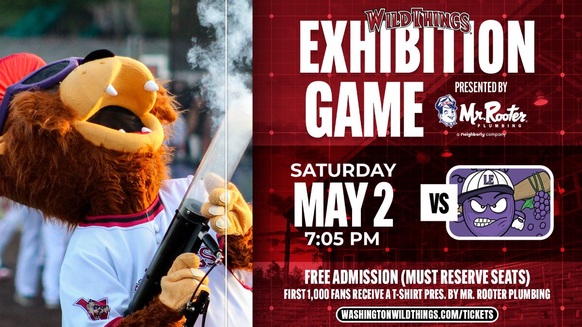 Wild Things To Play Exhibition Game Open to Public With Free Admission May 2