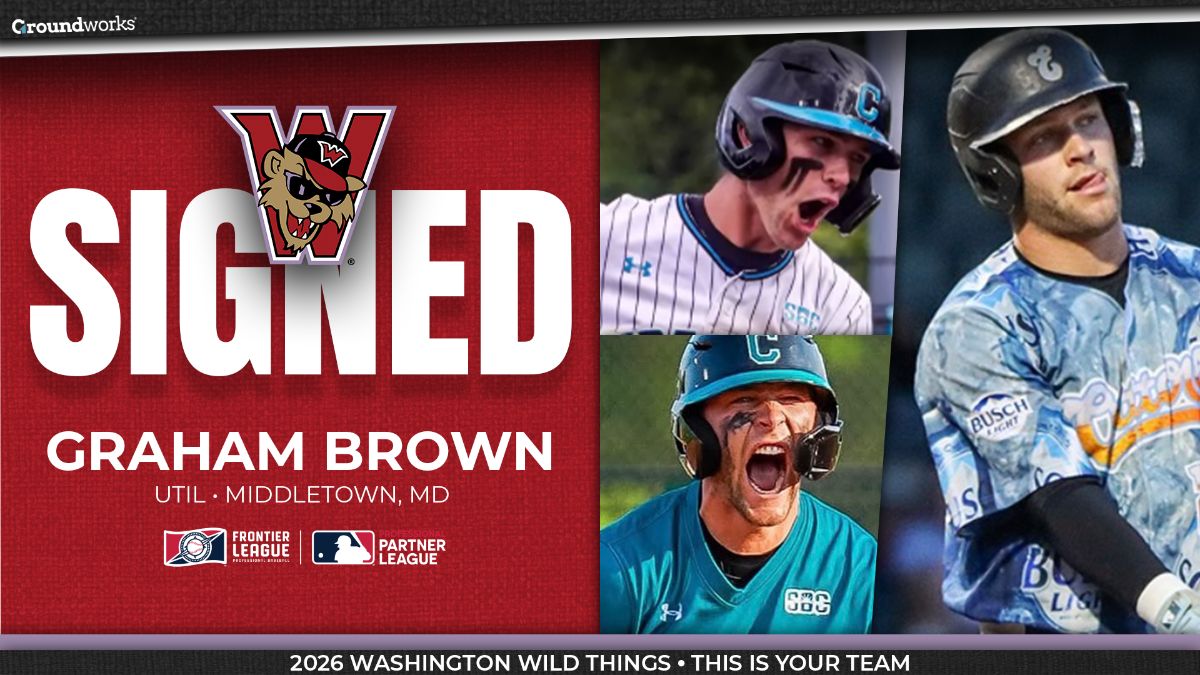 WIld Things Sign UTIL Graham Brown, Former Evansville Otters, Coastal Carolina Standout