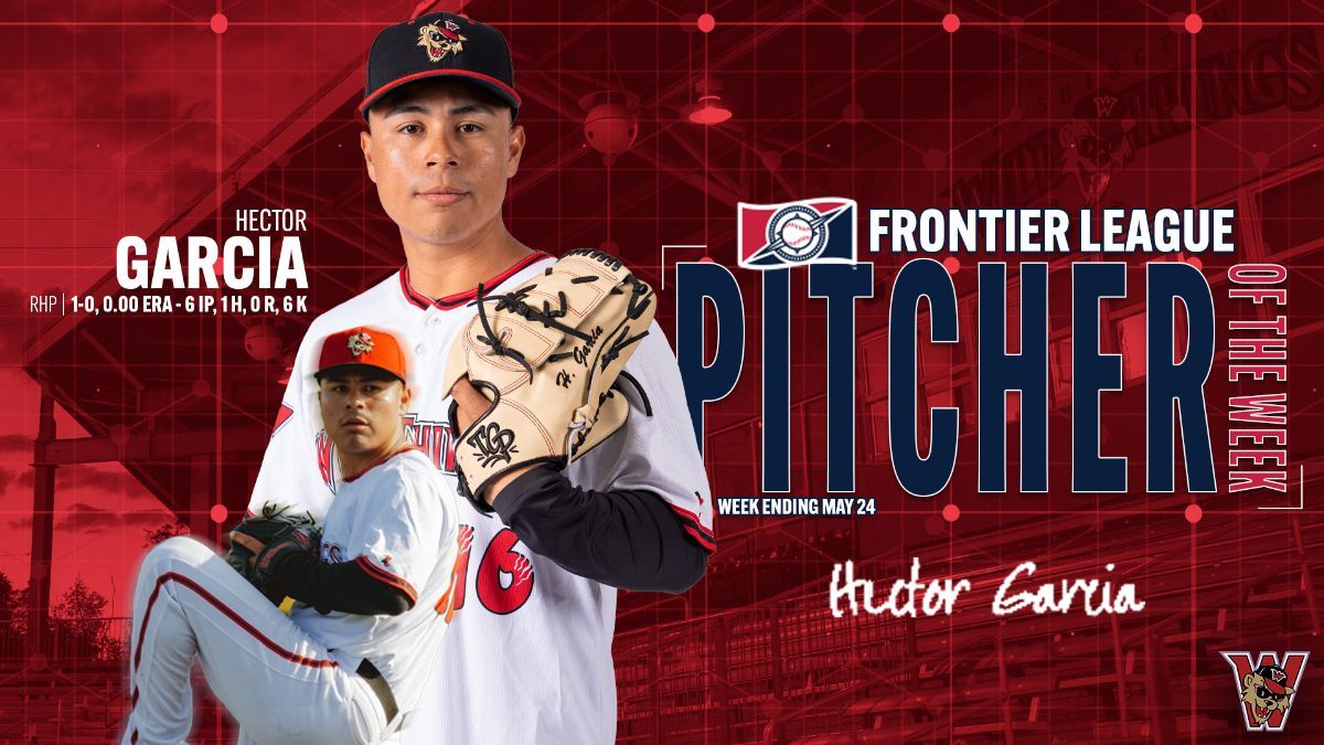 Hector Garcia Earns Frontier League Pitcher of the Week Award
