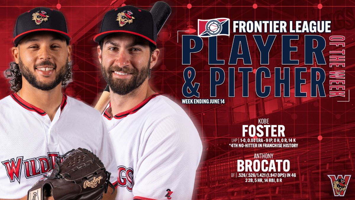Kobe Foster, Anthony Brocato Sweep Frontier League Weekly Awards