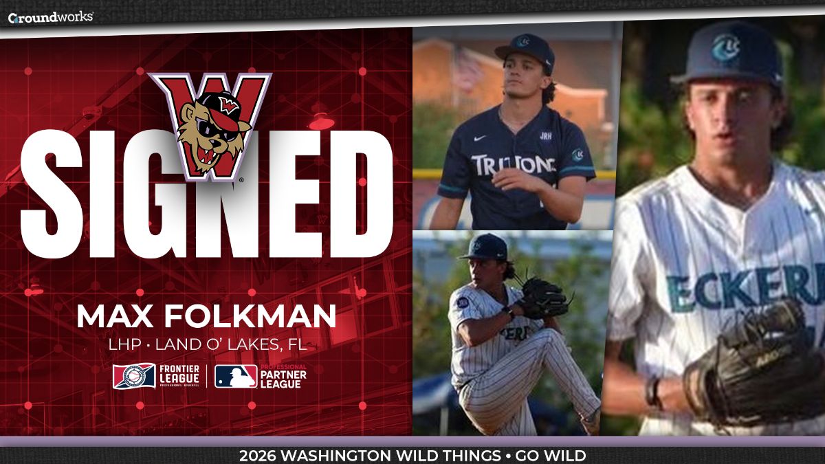 Wild Things Sign LHP Max Folkman Out of Eckerd College