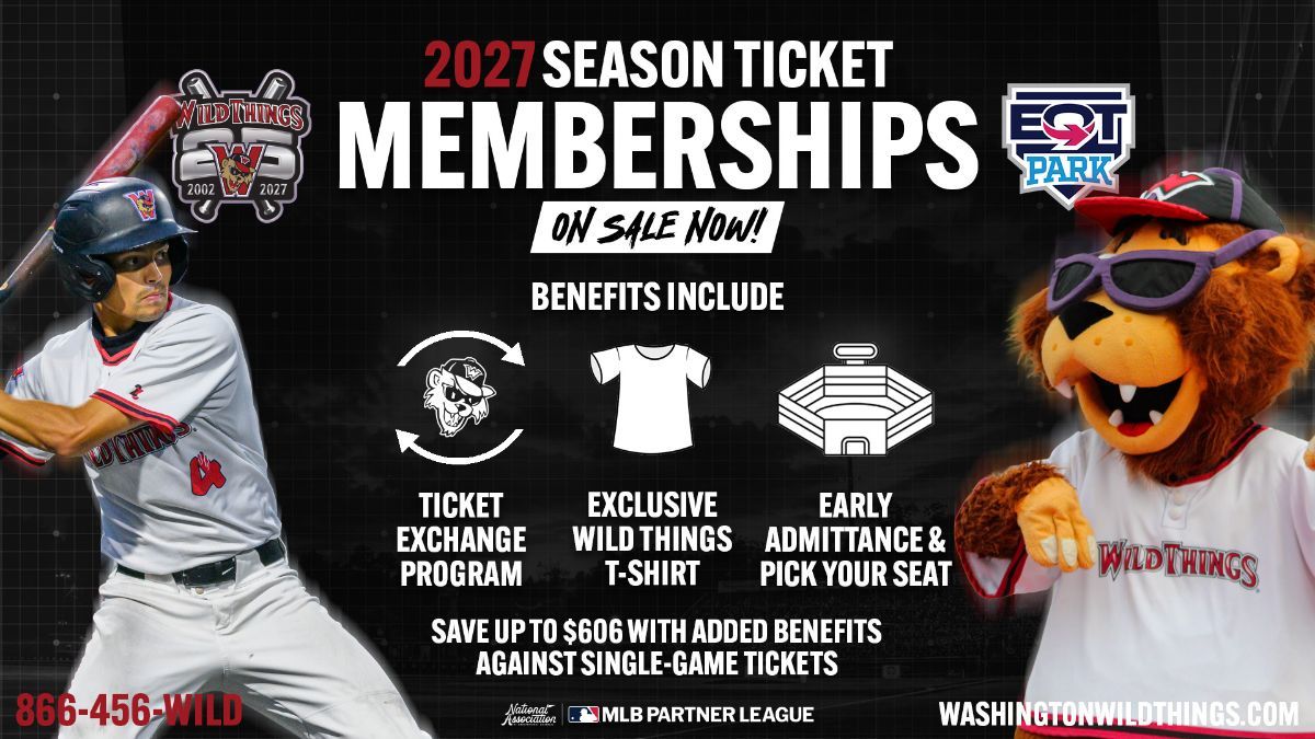 2027 Season Ticket Memberships On Sale Now!