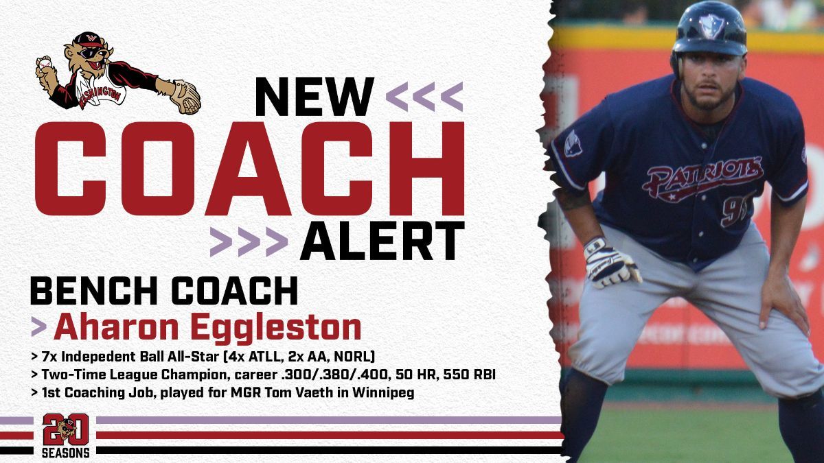 Washington Hires Aharon Eggleston as Bench Coach