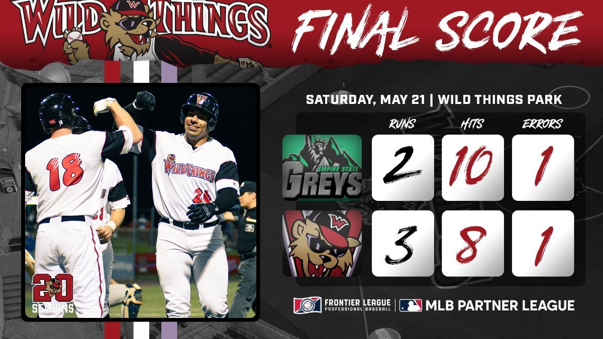 Ramon Osuna's 8th Inning HR Lifts Wild Things to Series Win