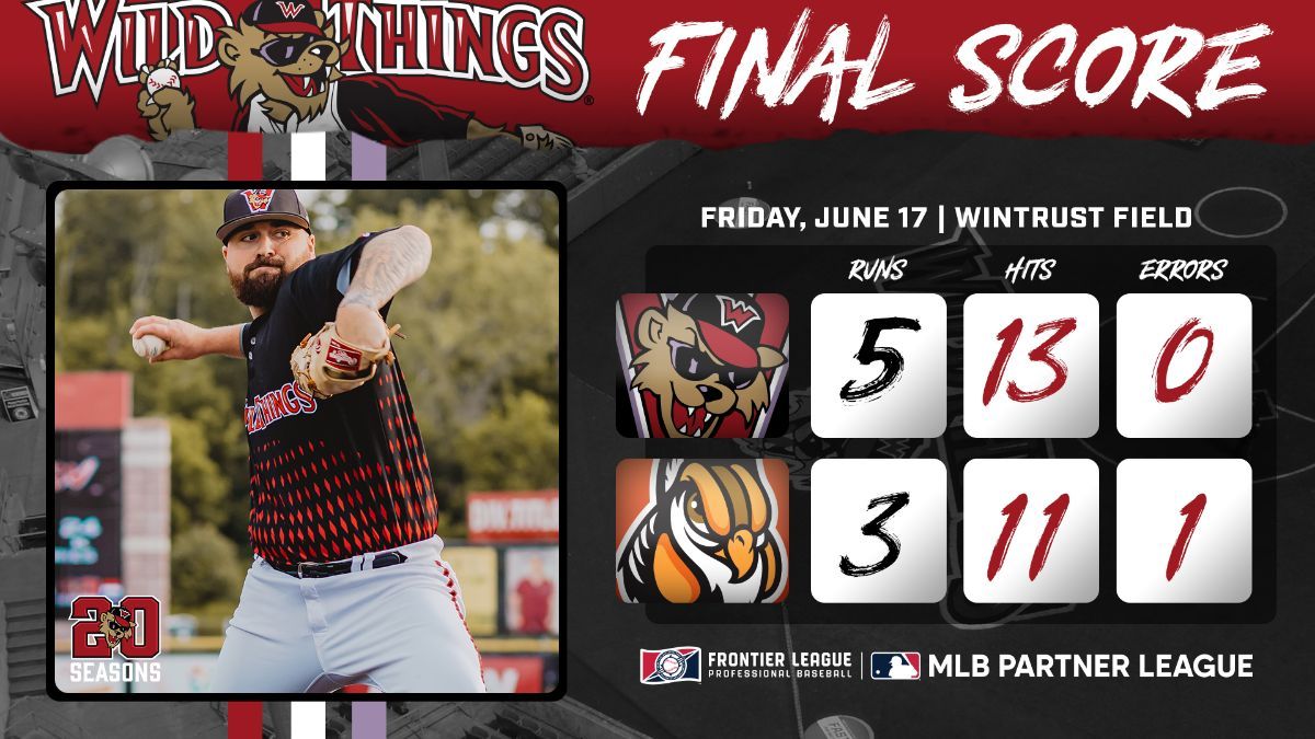 Wild Things Score Three in Fifth, Get Strong Start in Series Opening Win