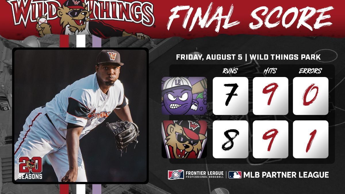 Wild Things Take Series Opener in 4 Hour Affair