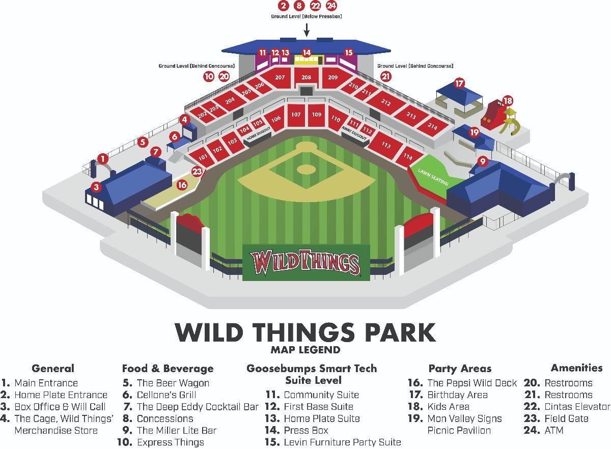 Seating Chart  Official Website of The Washington Wild Things