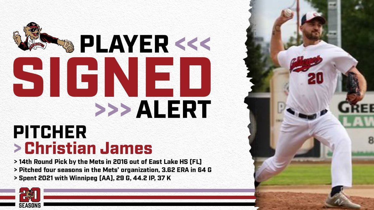 Wild Things Add RHP Christian James to 2022 Roster