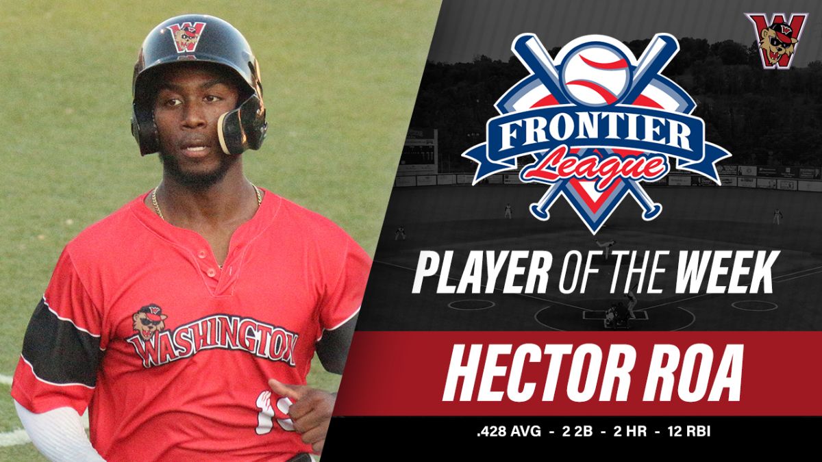 Roa Wins Frontier League Player of the Week