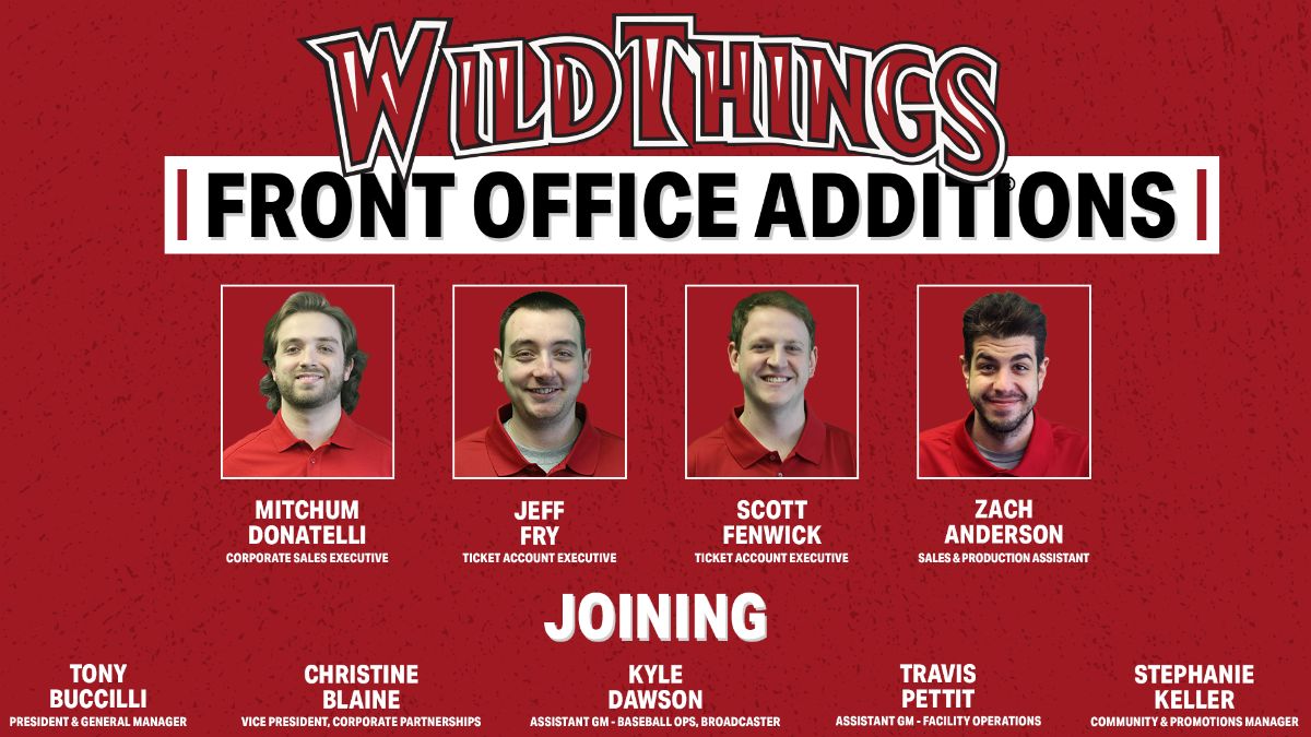 Wild Things Front Office Additions Announced