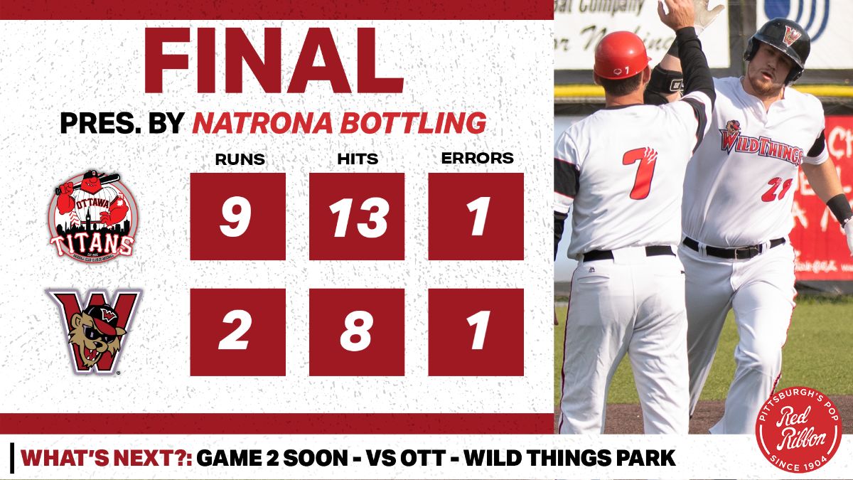 Wild Things Swept in Doubleheader (Game One Recap)