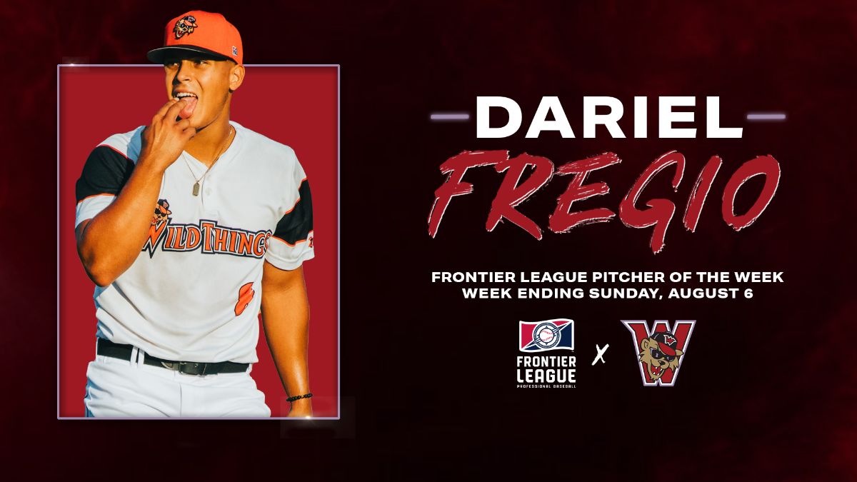 Dariel Fregio Named Frontier League Pitcher of the Week
