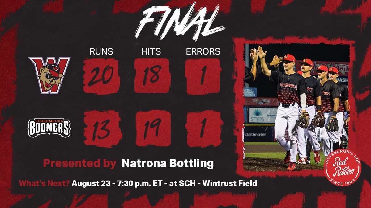 20-Run, 18-Hit Night Leads to Series-Opening W at Boomers